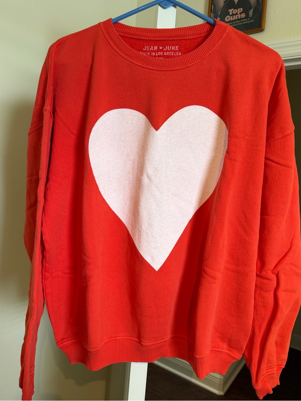 Jean and June Red Heart Graphic Sweatshirt - Women's